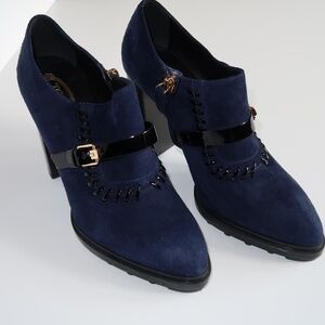 Navy Suede Tod’s Shoe/Bootie